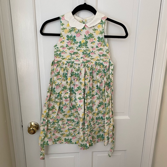 VINTAGE Girl’s Floral Laura Ashley Dress Size 6 Cottagecore Farmhouse Style - Picture 2 of 8